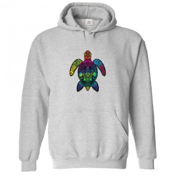 Turtoise With Digital Art Classic Unisex Kids and Adults Pullover Hoodie